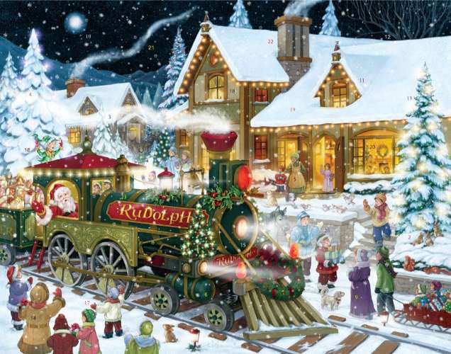 whistle stop traditional advent calendar