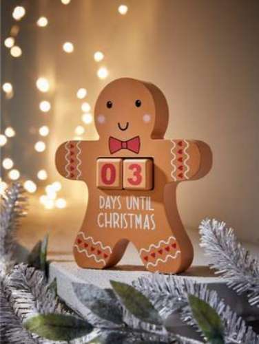 gingerbread man advent calendar