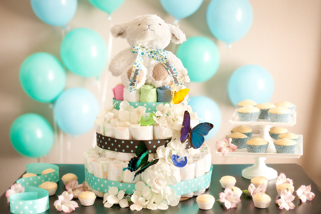 lista de deseos wishsimply fiestas de regalos baby shower pañal pastel